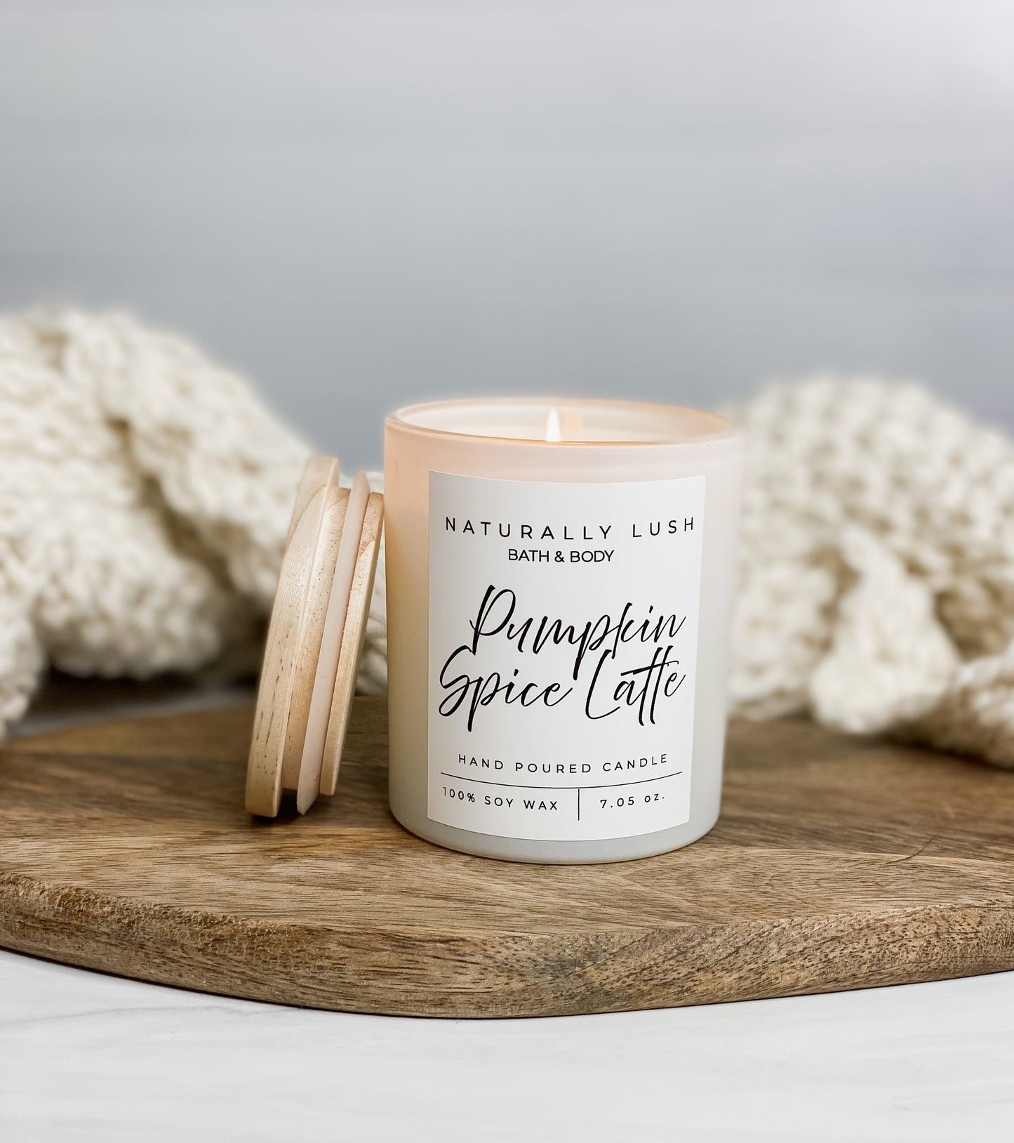 Pumpkin Spice Latte Handmade Candle